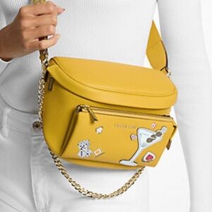 Michael Kors Yellow Crossbody Belt Funny Bag
